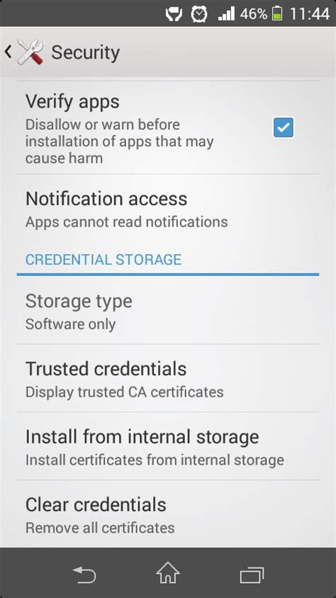 install ca certificates on Android phone